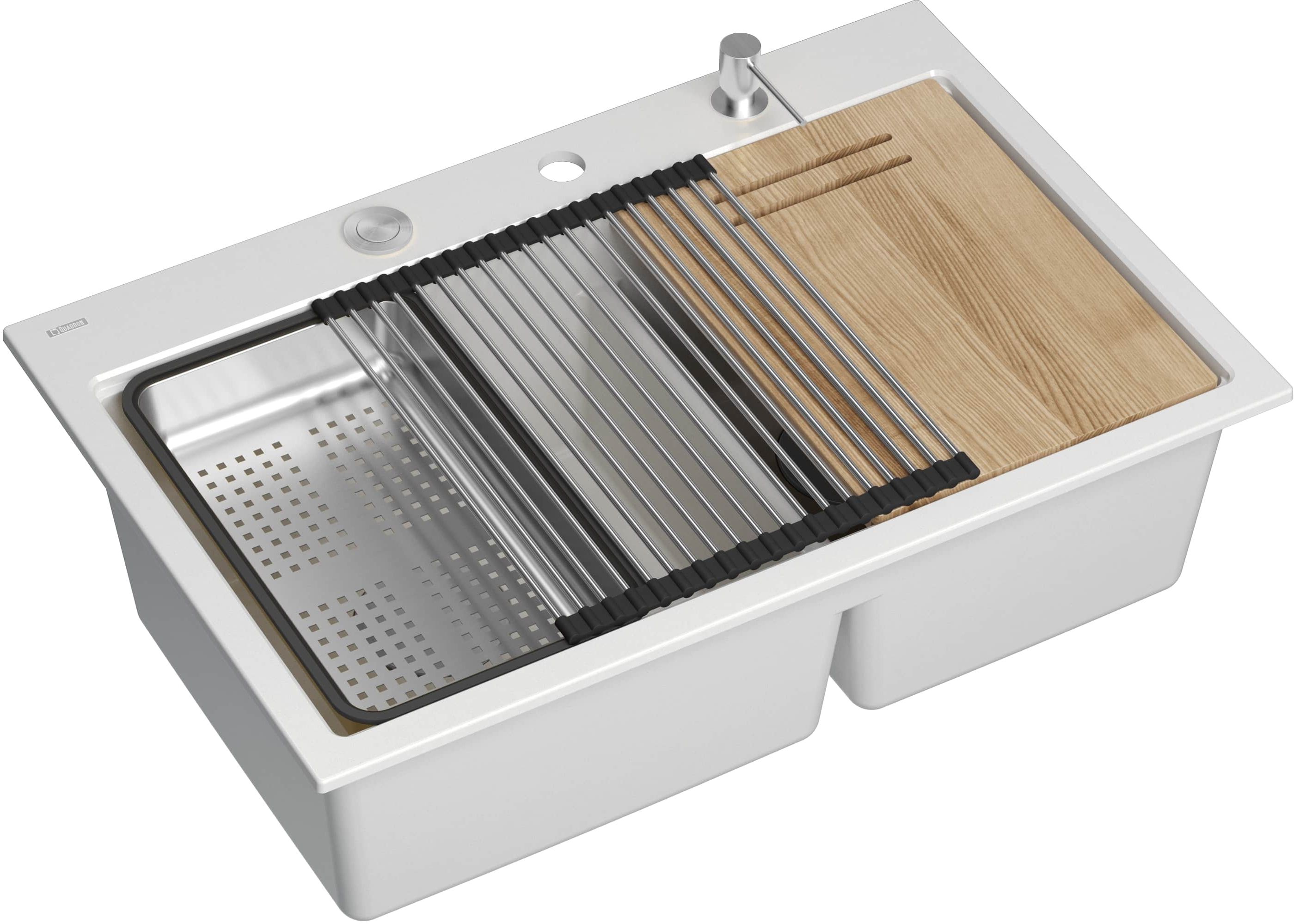 Quadron Marc 120 GraniteQ-Spüle 76x50 cm weiß HQC7650U1_BS