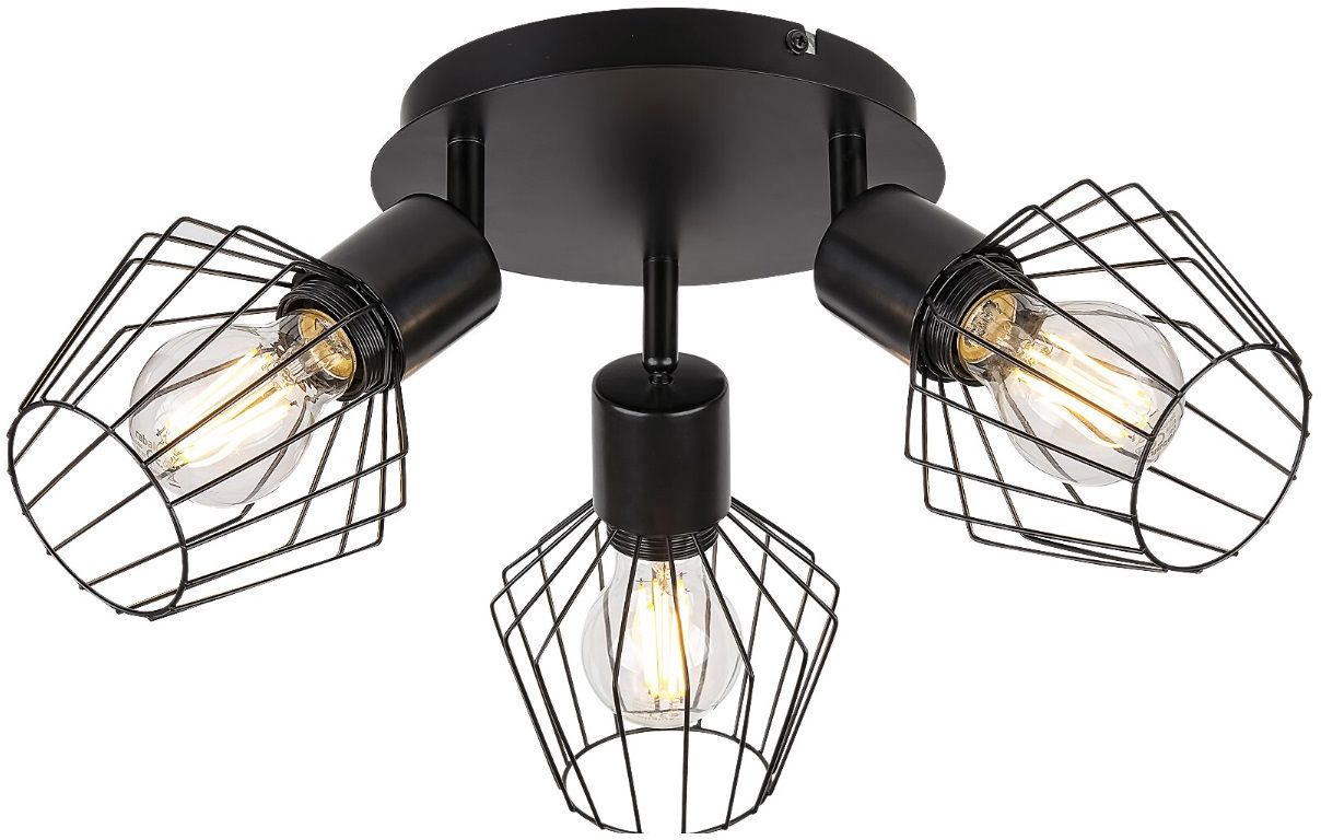 Rabalux Belano Deckenlampe 3x40 W schwarz 3536