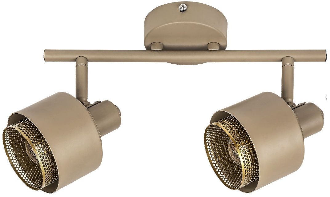 Rabalux Fedora Deckenlampe 2x40 W gold-braun 3548