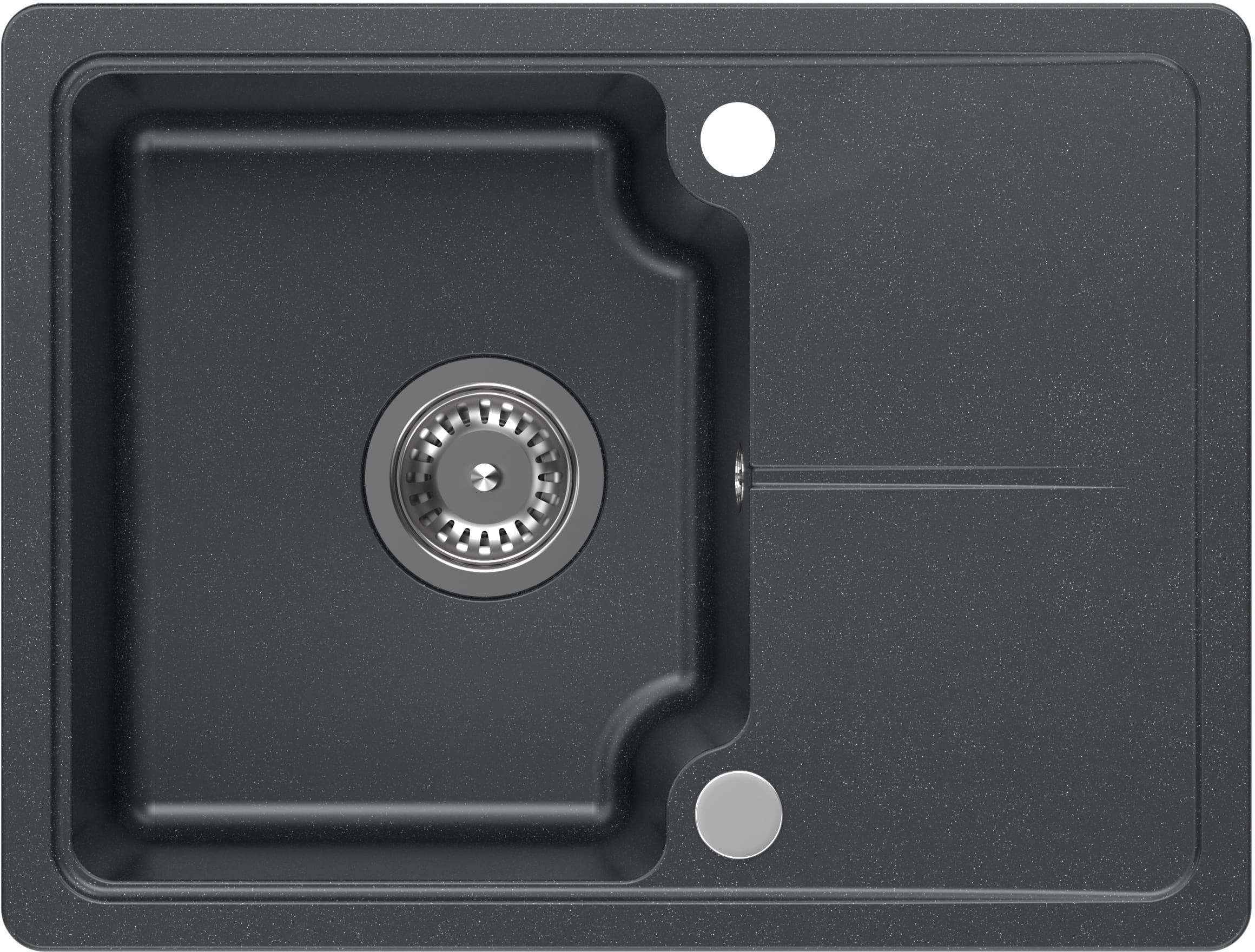 Quadron Baby Johnny GraniteQ-Spüle 58x44 cm schwarz HCQBJ5844CZK