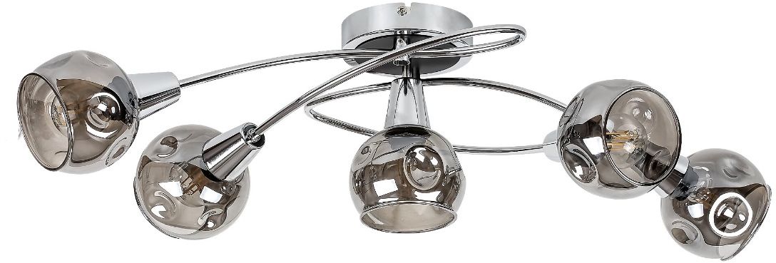 Rabalux Tamara Deckenlampe 5x40 W chrom-verraucht 5349