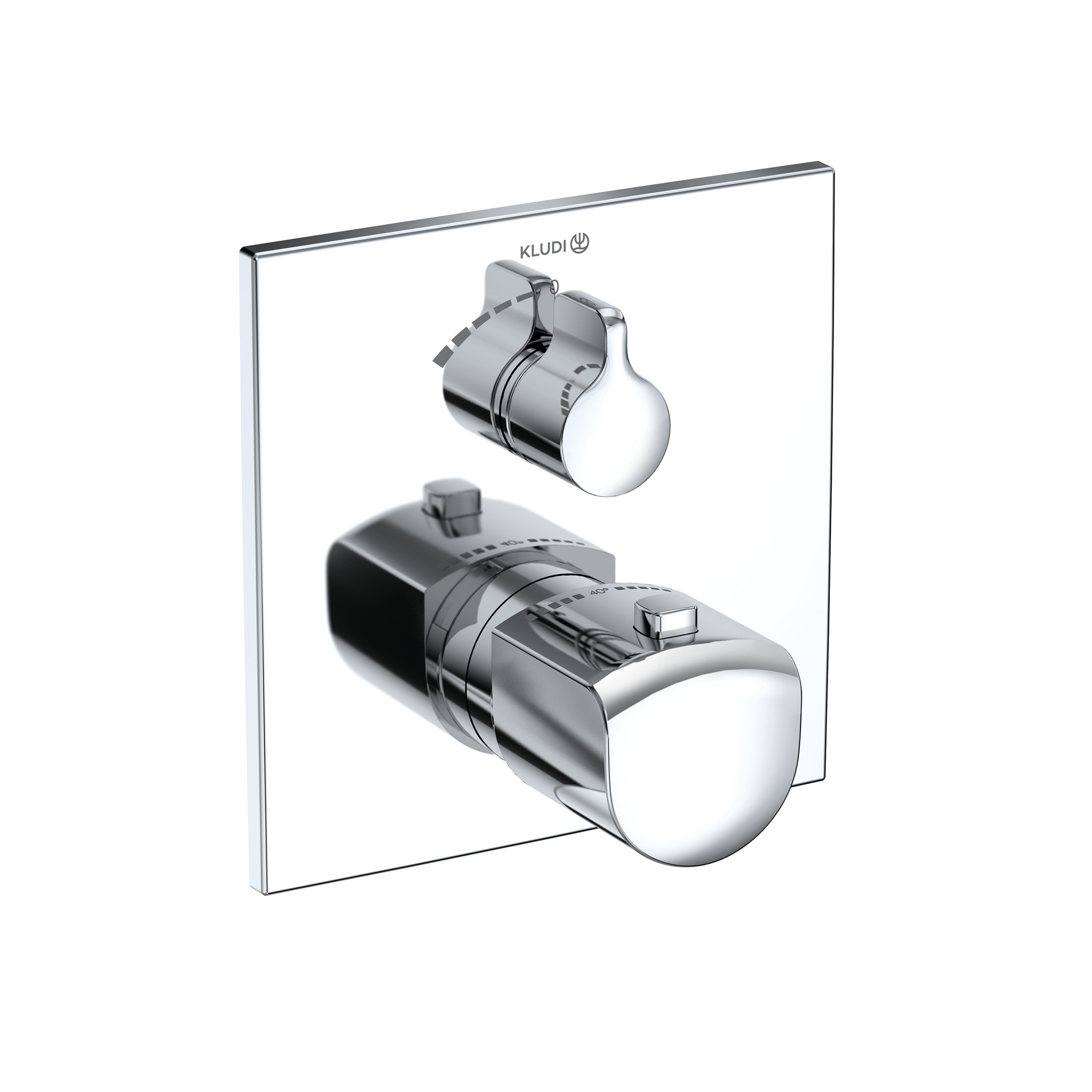 Kludi Ameo duschbatterie Unterputz mit Thermostat chrom 418850575