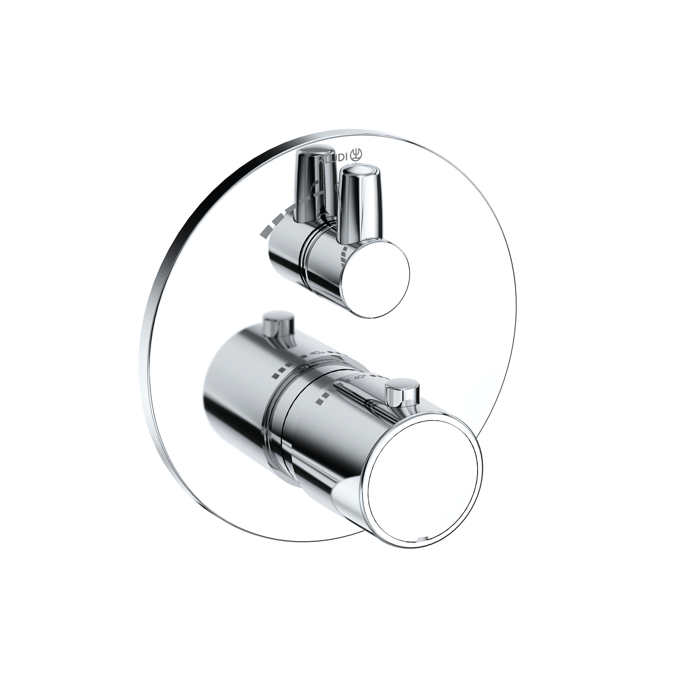 Kludi Zenta SL Duschbatterie Unterputz mit Thermostat chrom 388850545