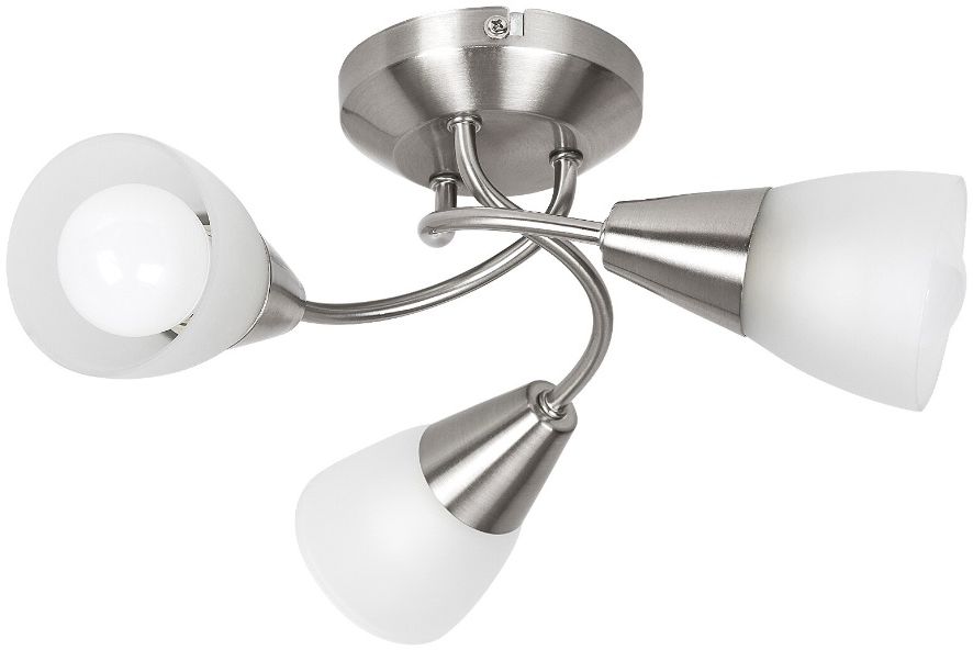 Rabalux Connor Deckenlampe 3x40 W chrom-satin-opaleszierendes Glas 5690