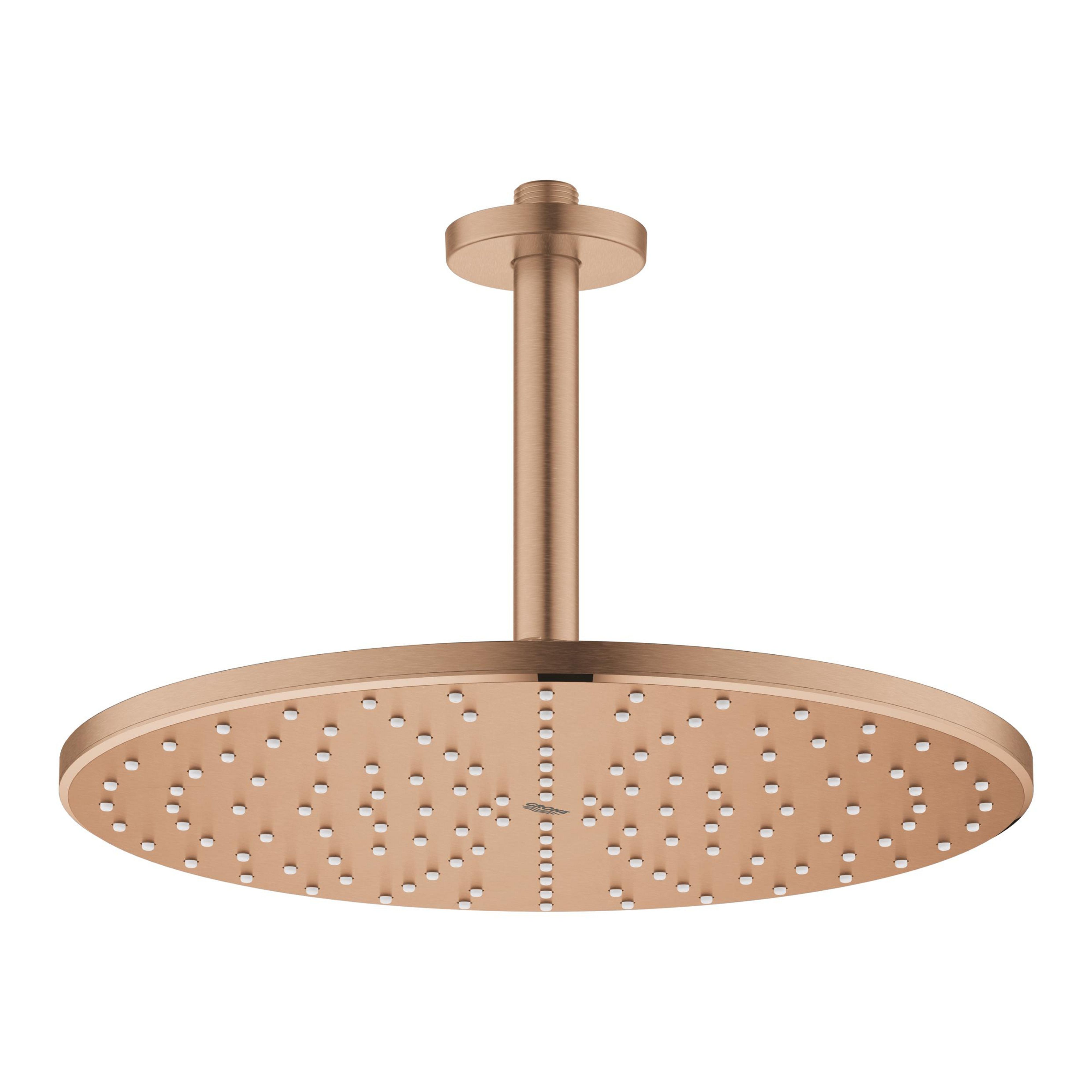 Grohe Rainshower Kopfbrause mit Brausearm 31x31 cm rund Brushed Warm Sunset 26560DL0