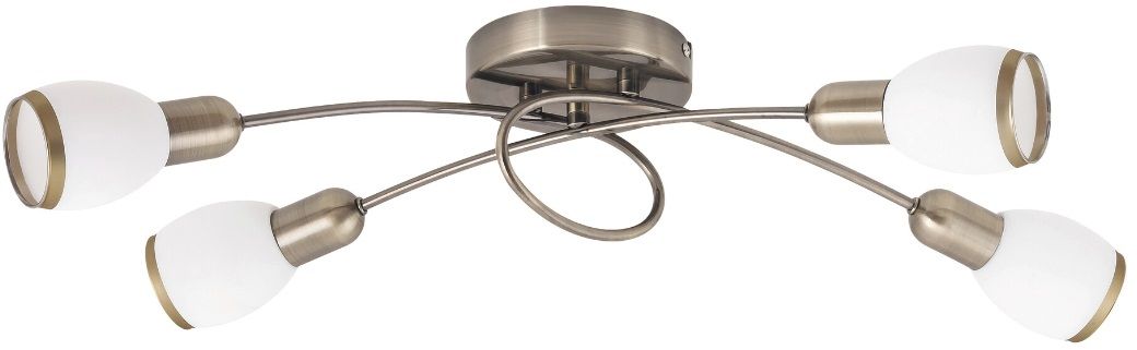 Rabalux Elite Deckenlampe 4x40 W weiß-braun 5973