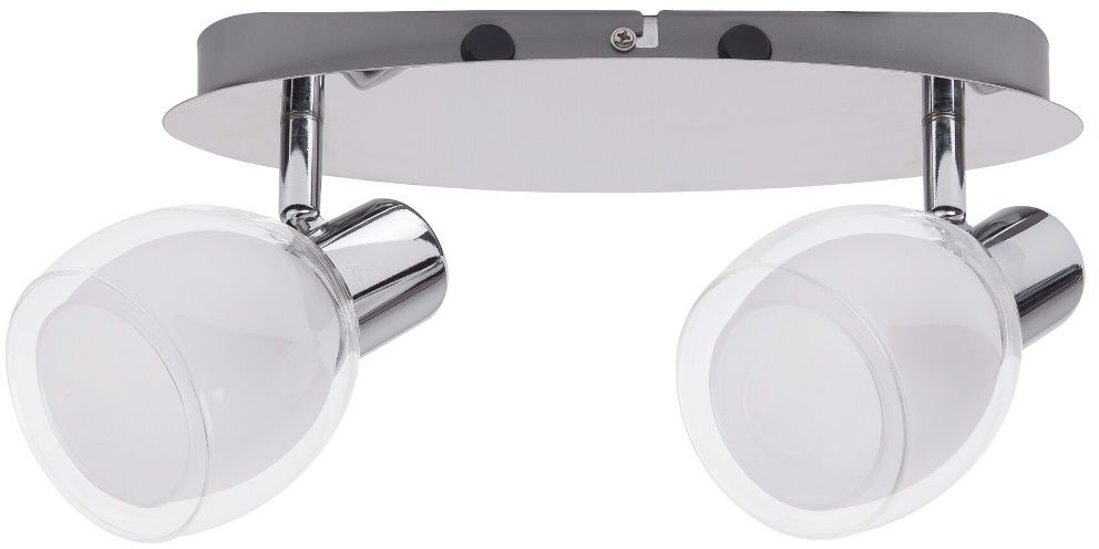 Rabalux Dave Deckenlampe 2x40 W weiß-chrom 6836