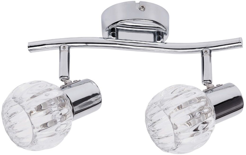 Rabalux Lauren Deckenlampe 2x40 W chrom-transparent 6092