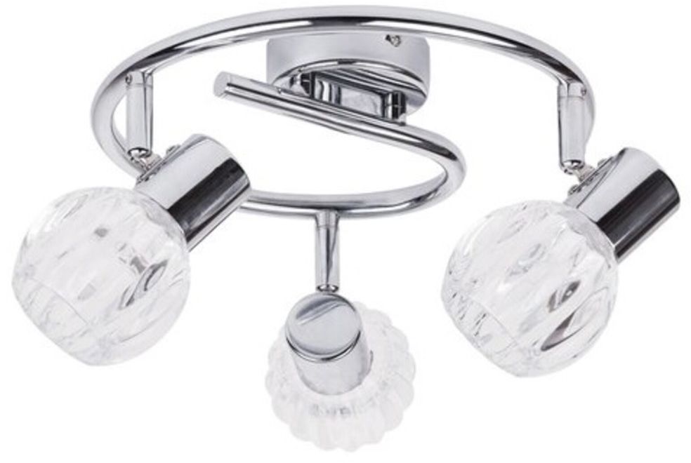 Rabalux Lauren Deckenlampe 3x40 W chrom-transparent 6093