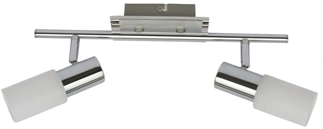 Rabalux Logan Deckenlampe 2x40 W weiß-chrom 6097