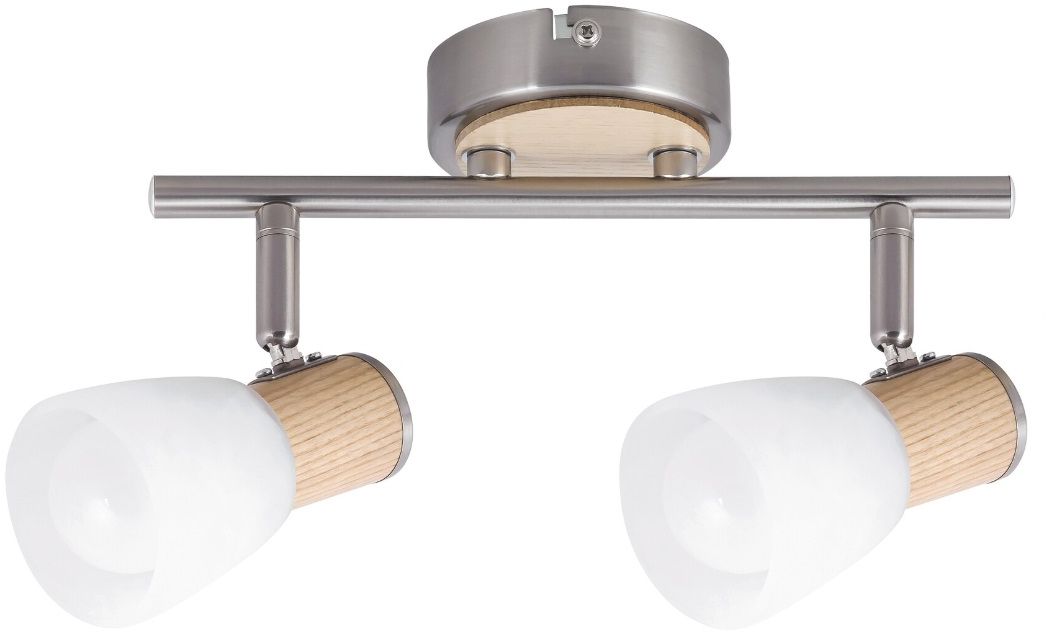 Rabalux Gavin Deckenlampe 2x40 W weiß-chrom-satin 6487