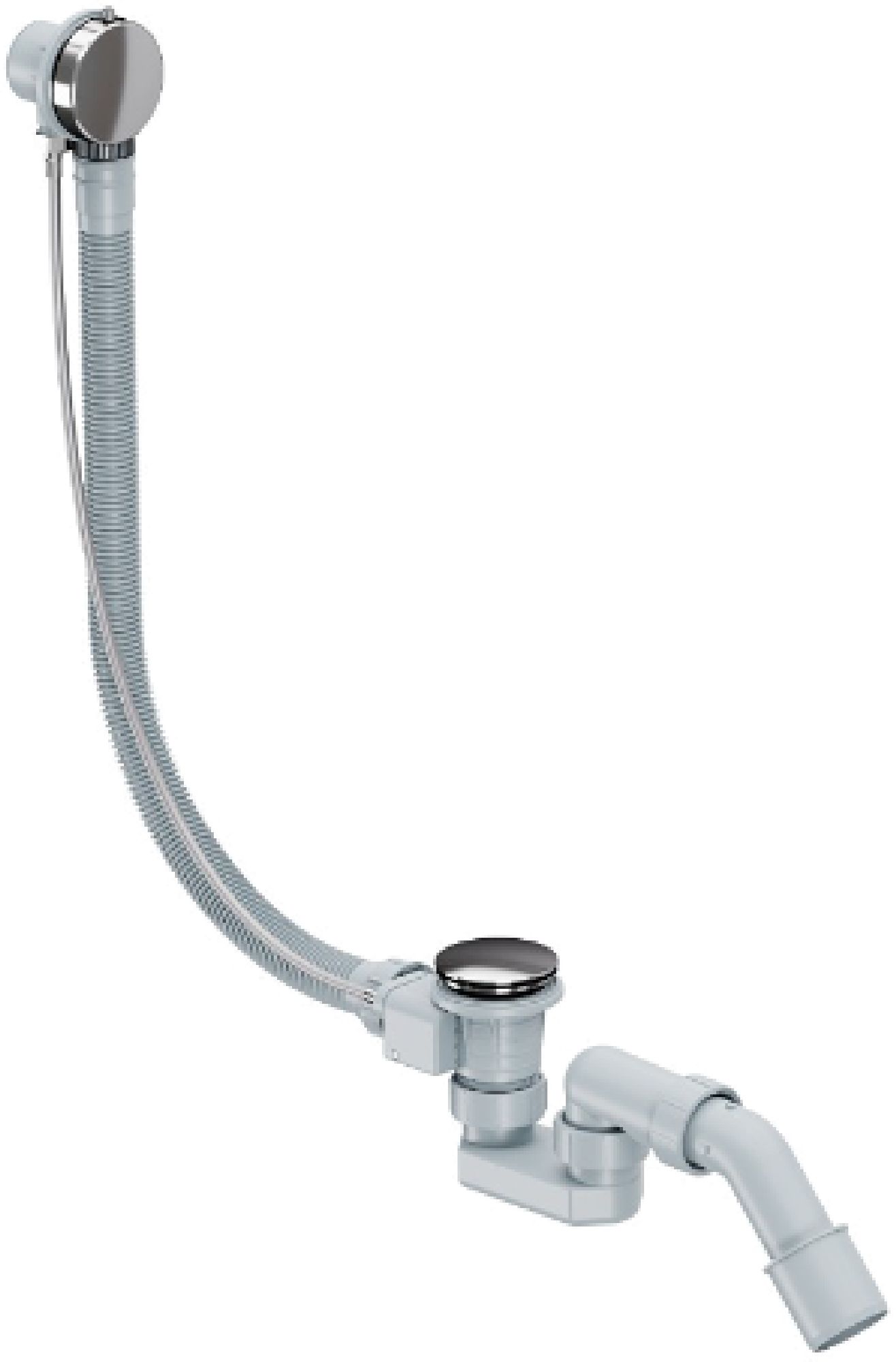Excellent Simple Siphon mit Überlauf chrom ARIN.3157CR