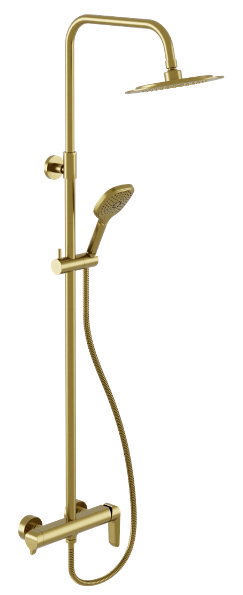 Excellent Clever 2.0 Duschset Wandmontage mit Regenbrause gold AREX.4181GB