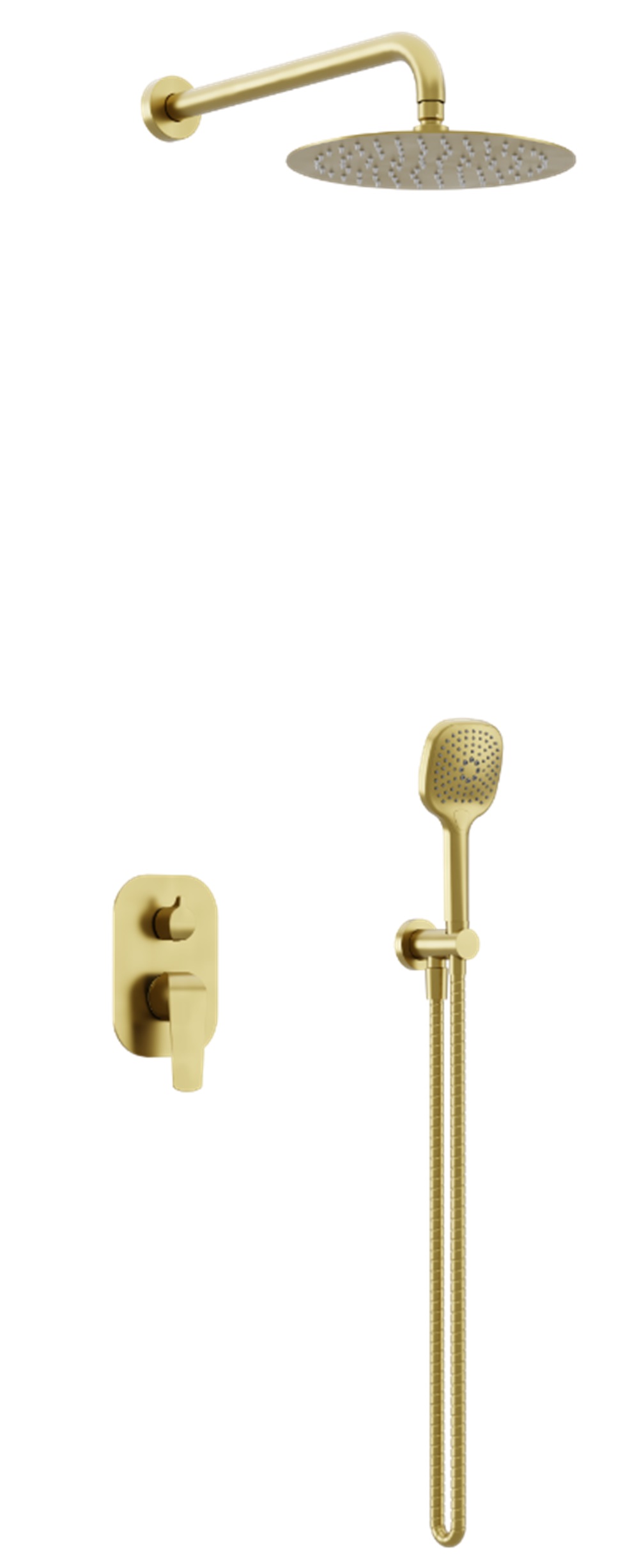 Excellent Clever 2.0 Duschset Unterputz mit Regenbrause gold AREX.SET4145GB