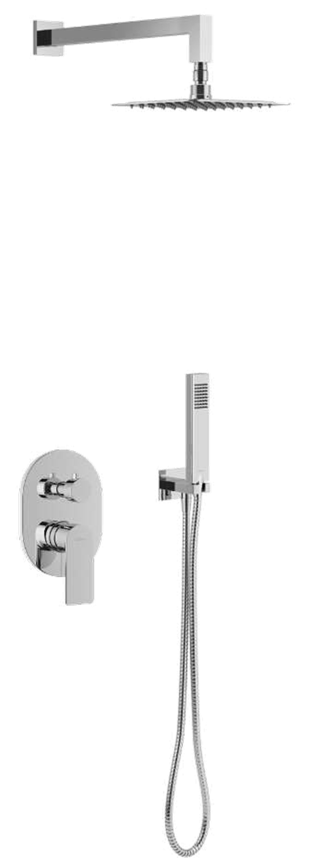 Excellent Glad Duschset Unterputz mit Regenbrause chrom ARNL.SET1145CR