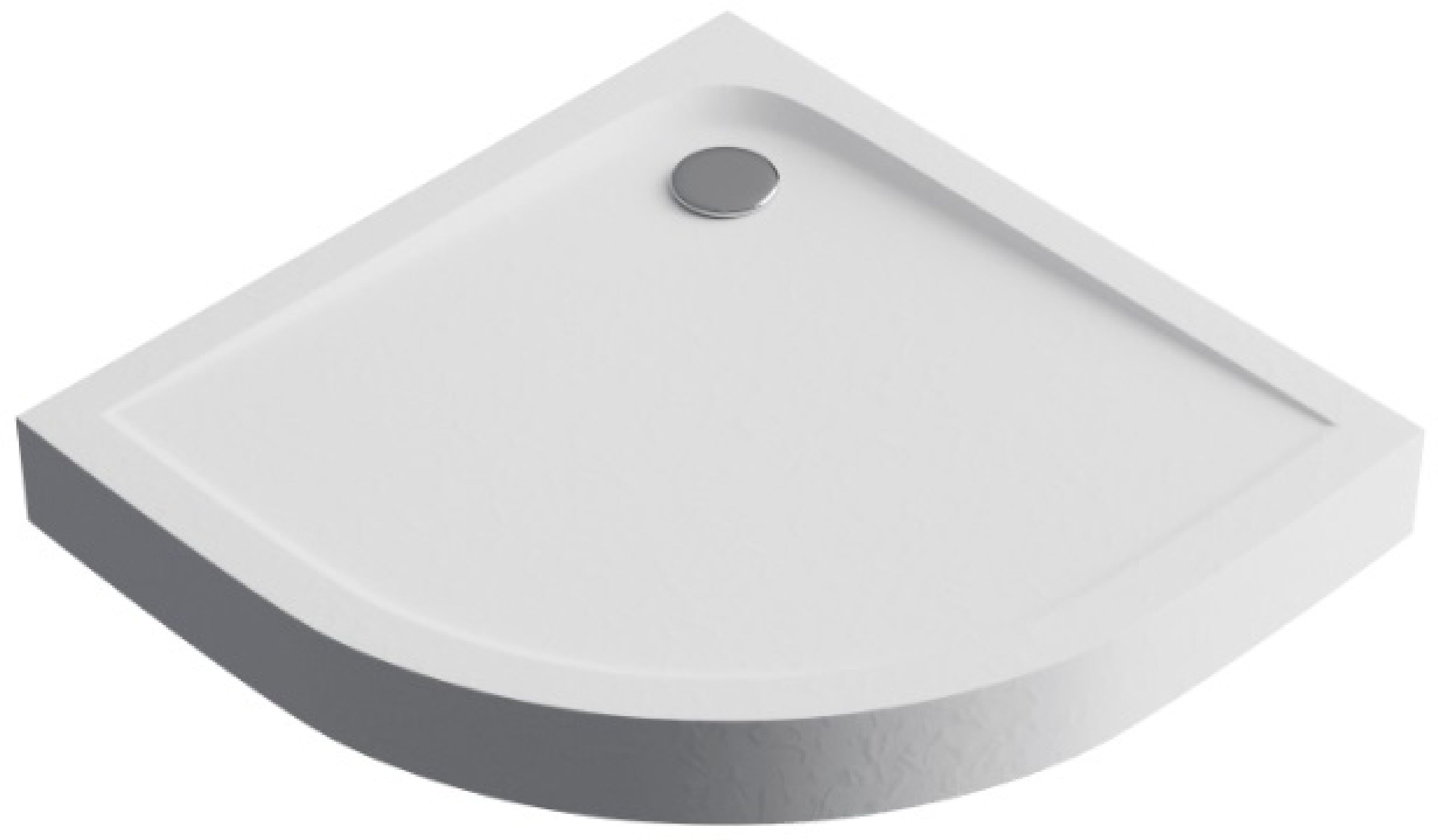 Excellent Sense X Halbrunde Duschwanne 80x80 cm weiß BREX.1404080080WHC