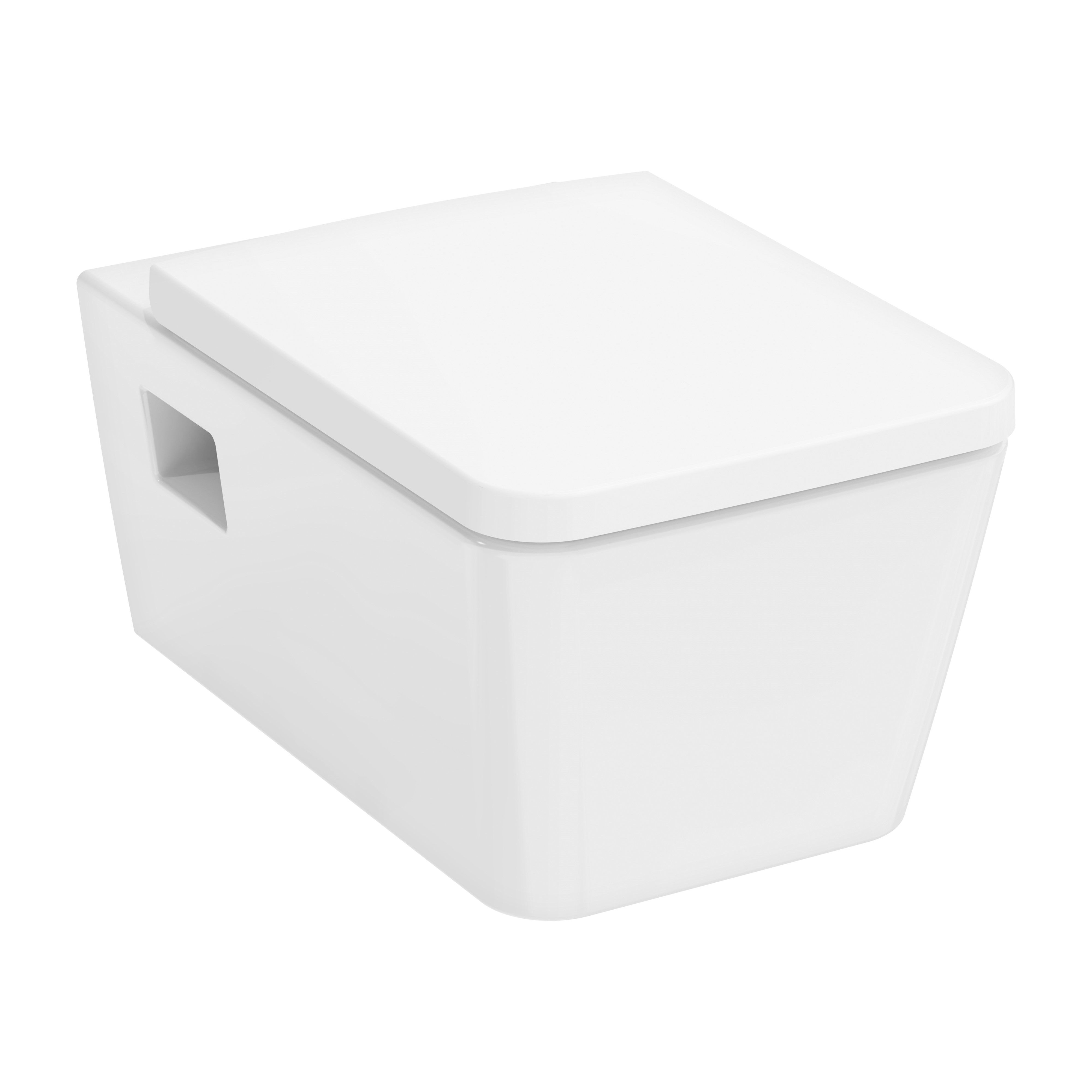 Hansgrohe EluPura Original Q WC-Becken mit Absenkautomatik-Sitz hängend Spülrandlos weiß Glanz 62051450