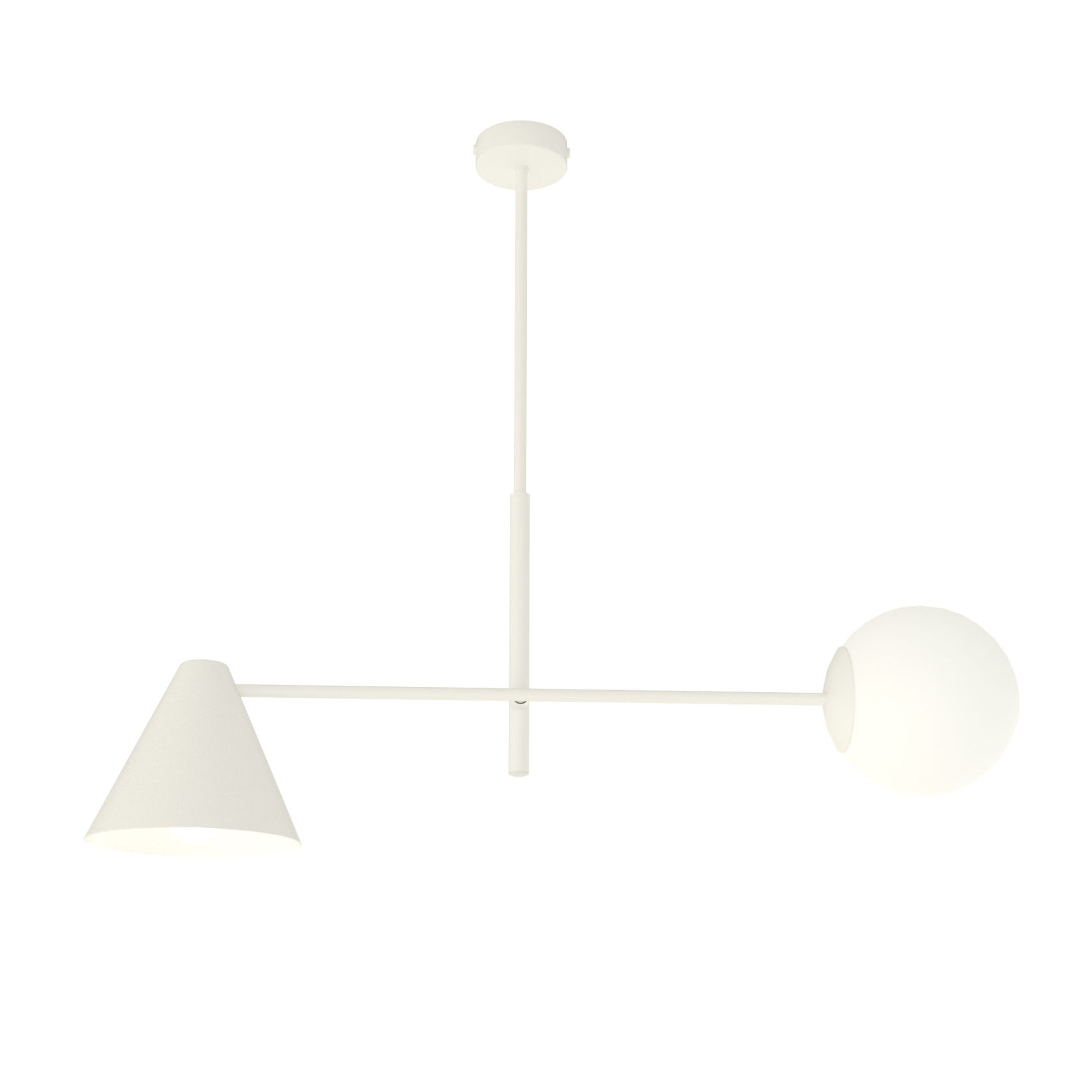 Emibig Hermes Deckenlampe 2x10 W weiß 1348/2