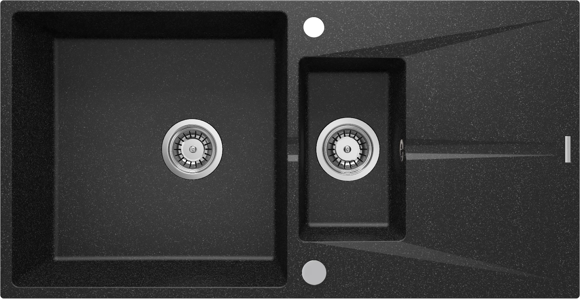 Deante Corio Granitspüle 97x50 cm grau/graphit/onyx ZRC_2513