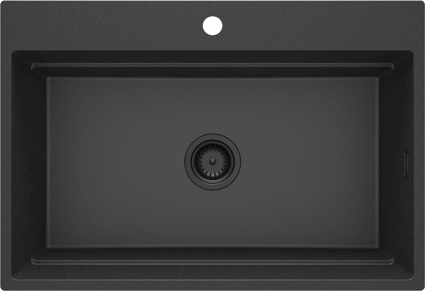 Deante Magnetic granitspüle 76x52 cm grau/graphit/onyx ZRM_G10B