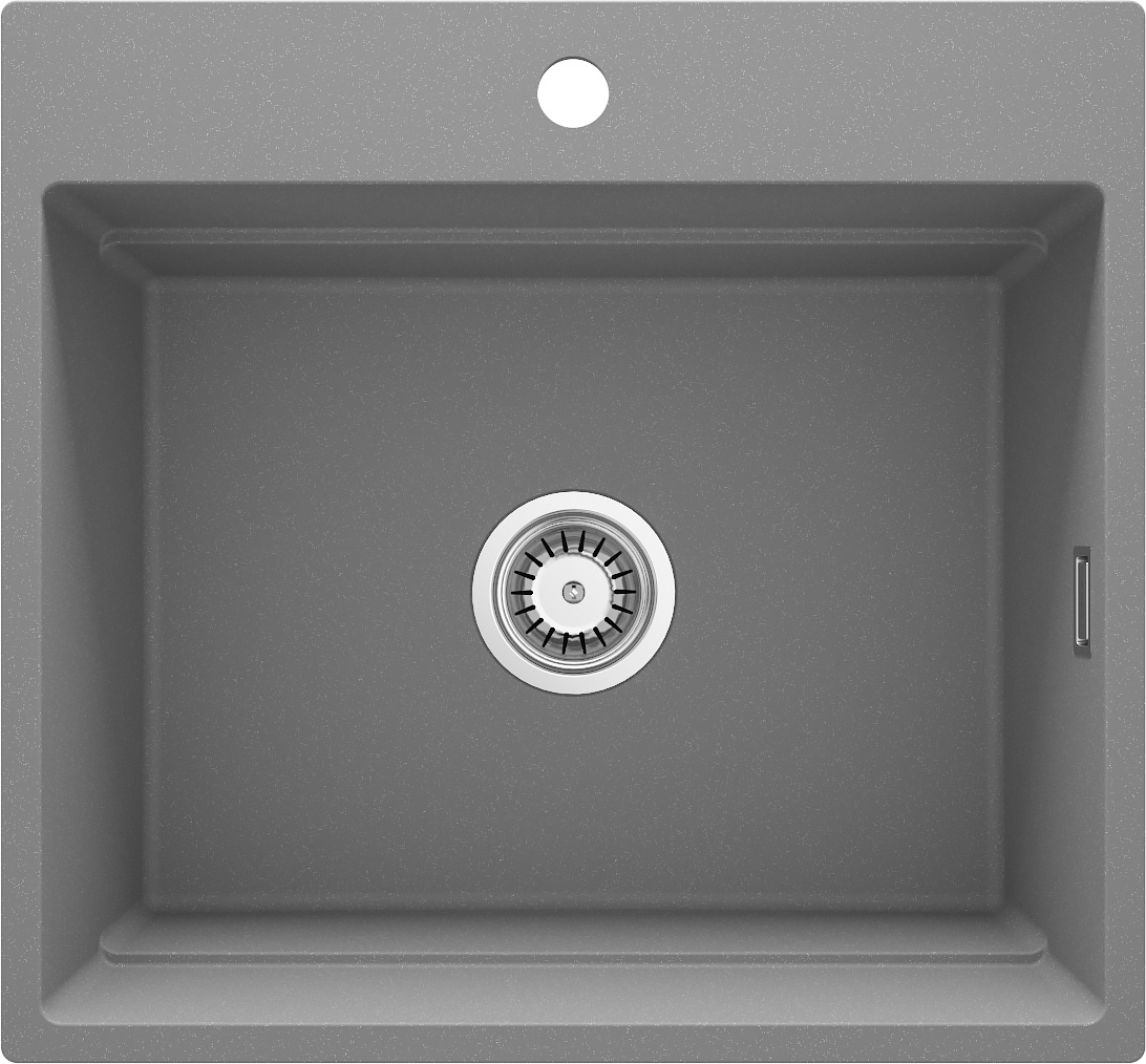 Deante Magnetic granitspüle 60x56 cm grau/graphit/onyx ZRM_S10A