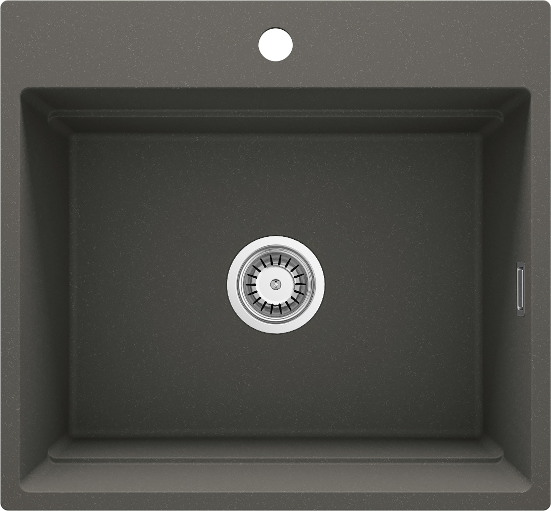 Deante Magnetic granitspüle 56x52 cm grau/graphit/onyx ZRM_T10A