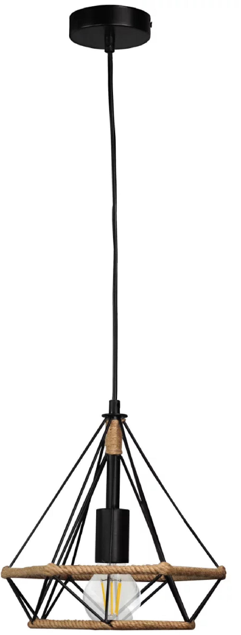 Goldlux Broxton Pendelleuchte 1x20 W schwarz 314529