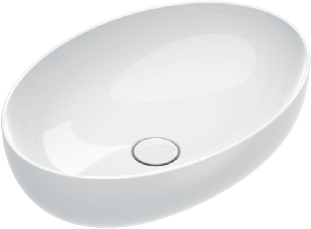 Catalano Sfera Waschbecken 60x42 cm oval Aufsatzwaschbecken weiß 0522600001