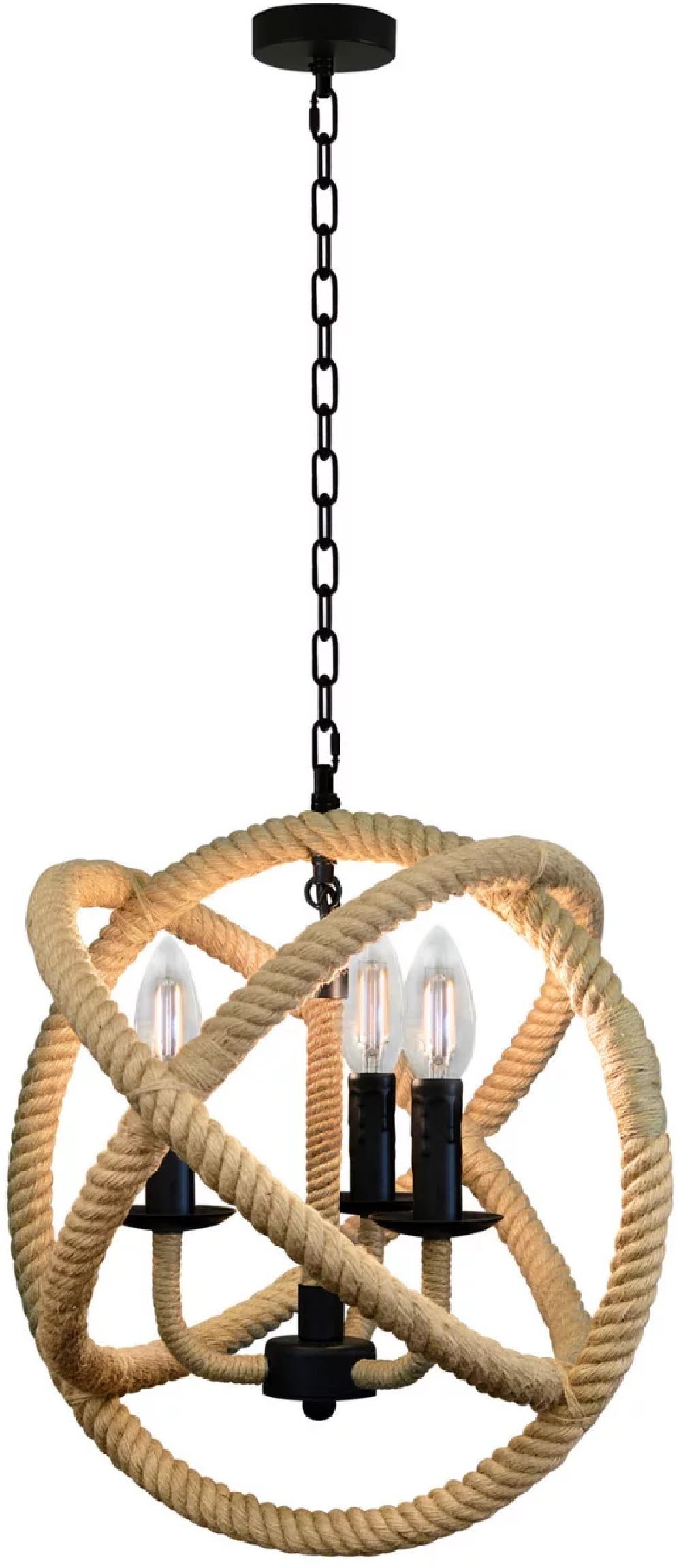 Goldlux Globo Pendelleuchte 3x10 W beige 307903