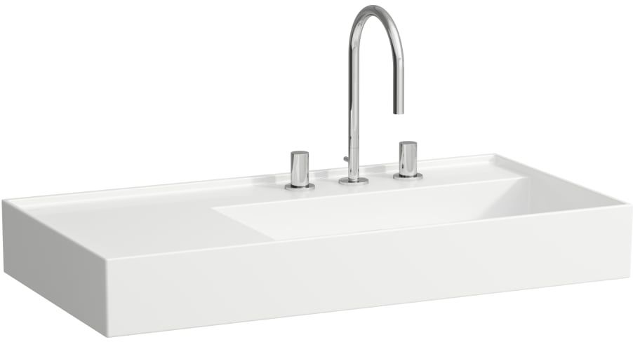 Laufen Kartell Waschbecken 90x46 cm rechteckig weiß glanz H8103390001581