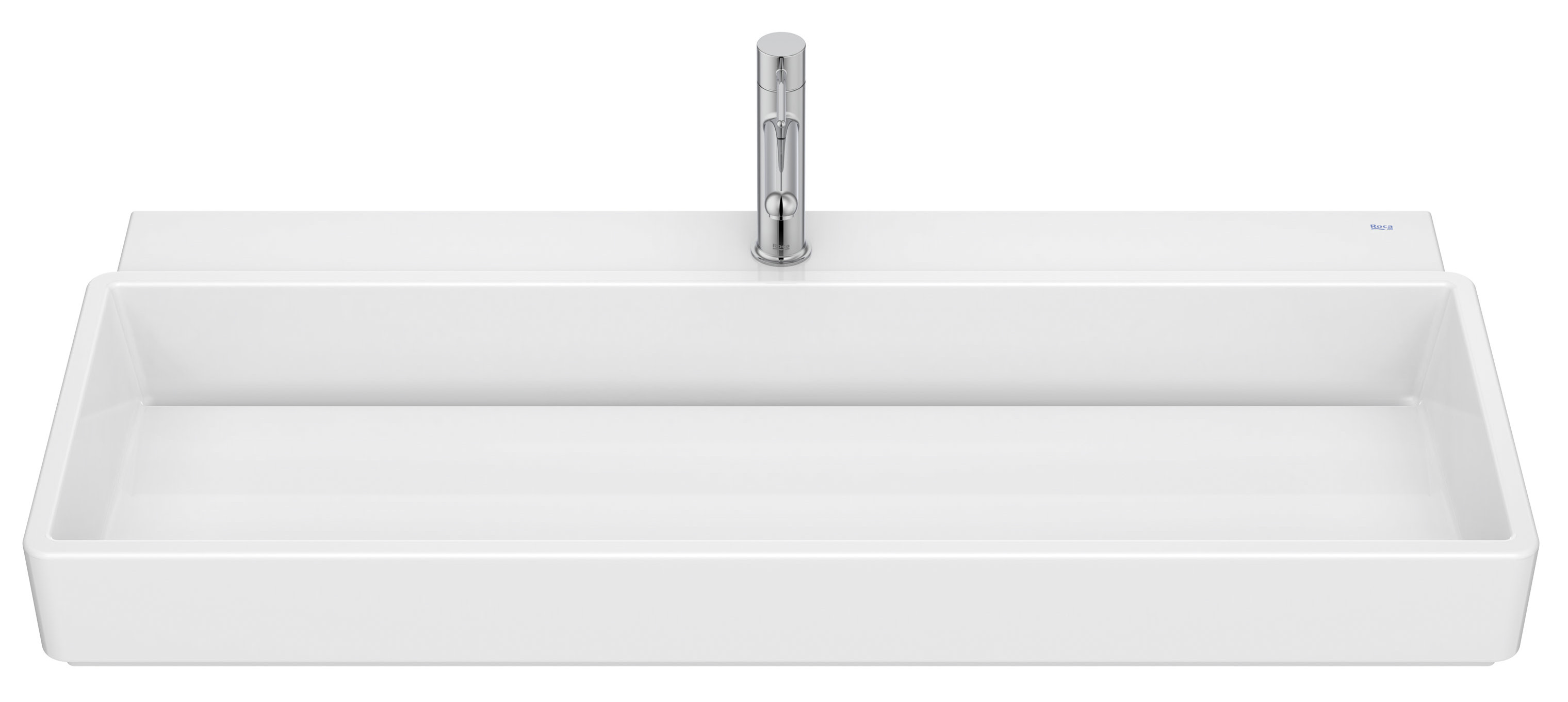 Roca Tura Waschbecken 100x43 cm rechteckig Möbel-Aufsatzwaschbecken weiß A327698000