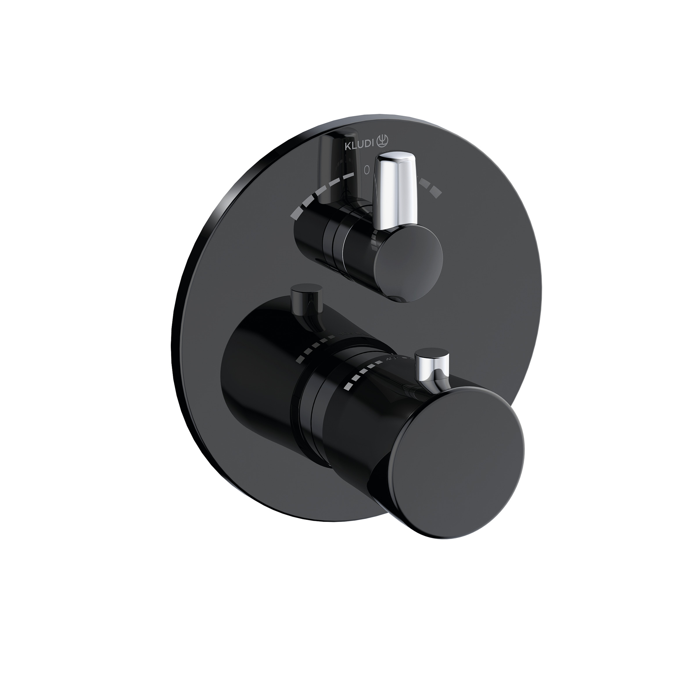 Kludi Balance Badewannen- und Duscharmatur Unterputz mit Thermostat schwarz 528108775