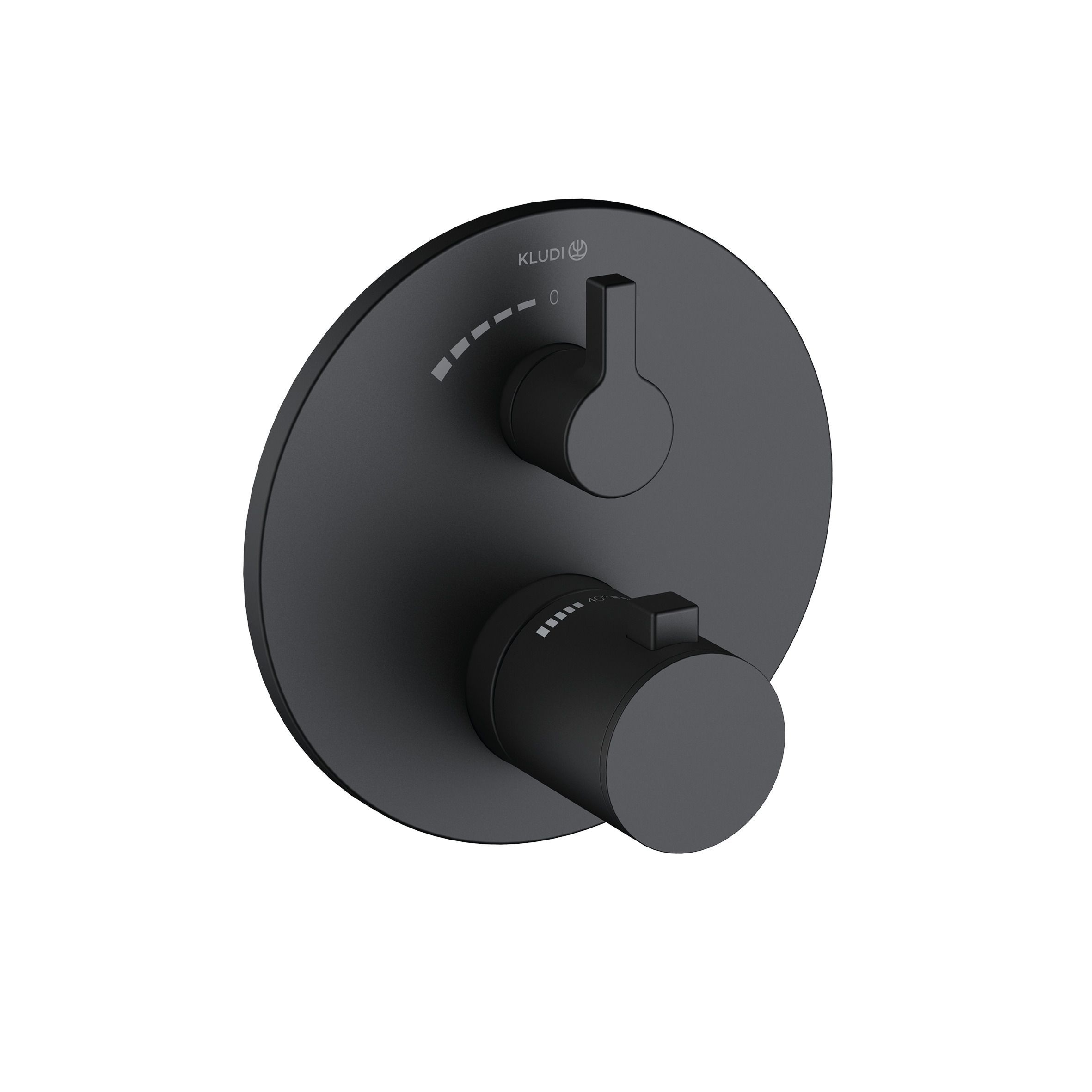 Kludi Nova Fonte Puristic Duschbatterie Unterputz mit Thermostat schwarz 208853915