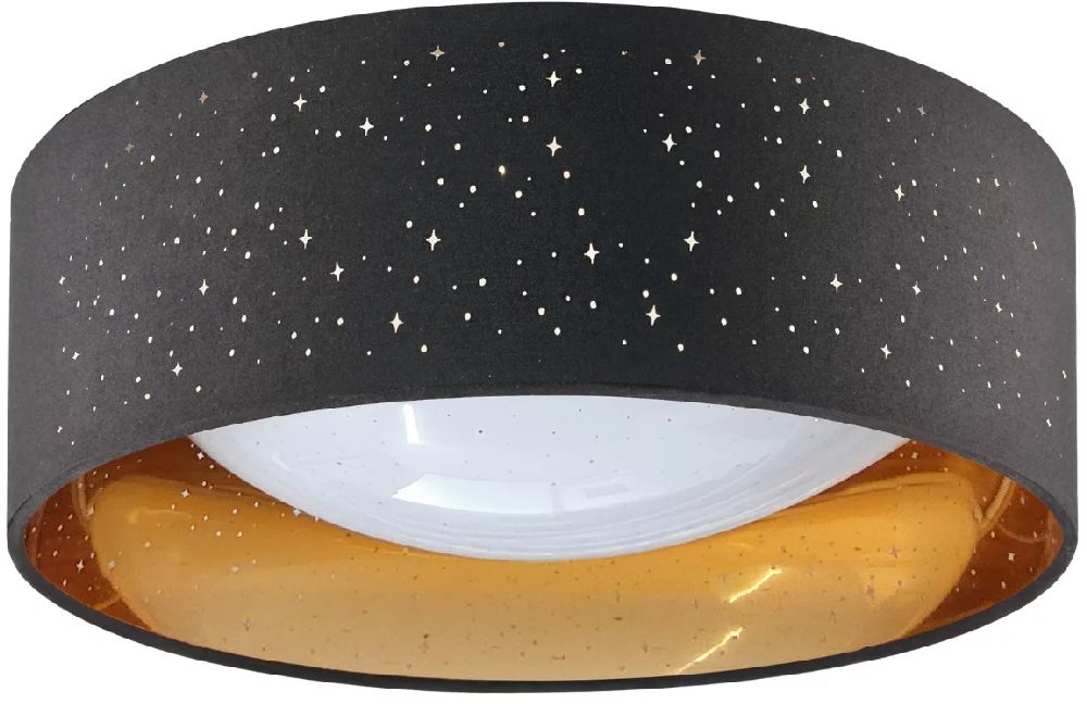 Goldlux Tuluza Decke 1x18 W schwarz 323088