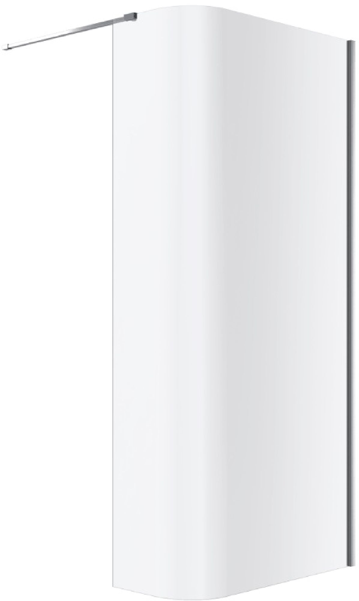 Excellent Vidoq Begehbare Duschwand 93 cm chrom Glanz/durchsichtiges Glas KAEX.1507.930.LP.CR