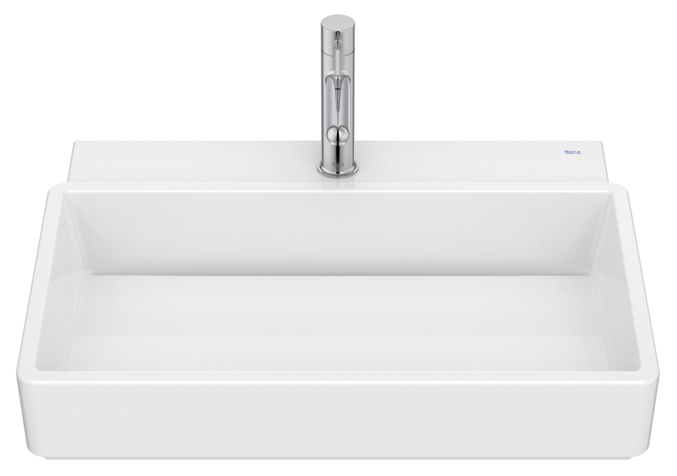 Roca Tura Waschbecken 60x43 cm rechteckig Aufsatzwaschbecken weiß A327694000