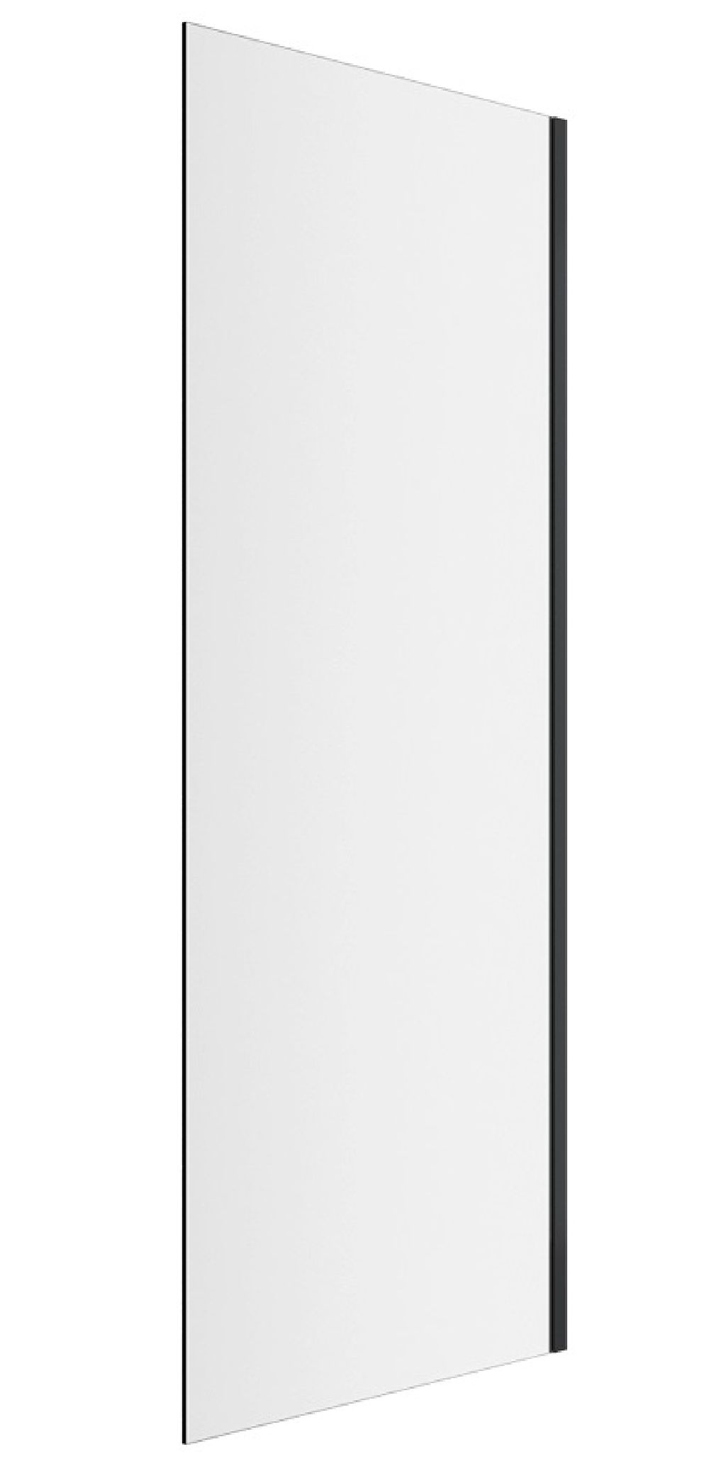 Excellent Rols Duschwand mit Türen 90 cm schwarz Matte/durchsichtiges Glas KAEX.2606.900.LP.BL