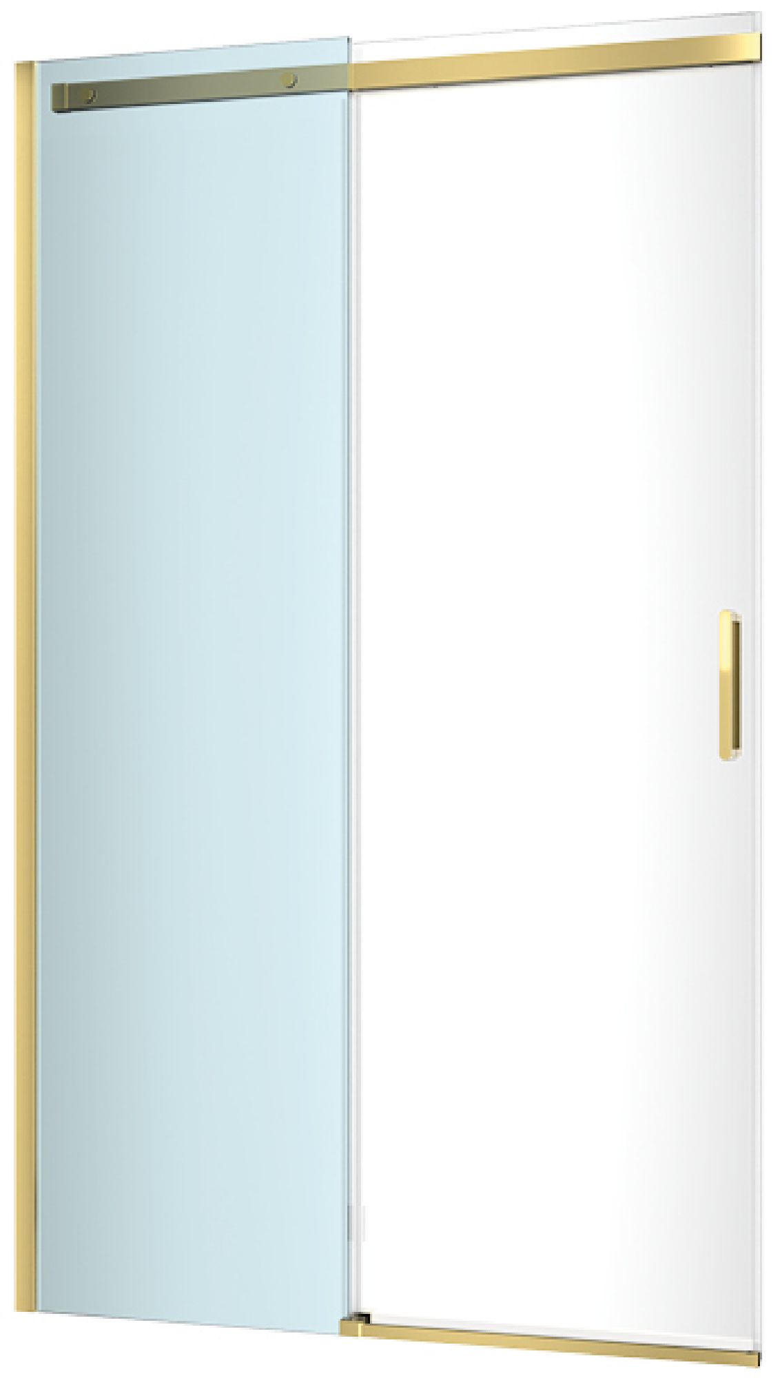 Excellent Rols Duschtüren 100 cm Schiebe- gold Glanz/durchsichtiges Glas KAEX.2612.1000.LP2/2.GL