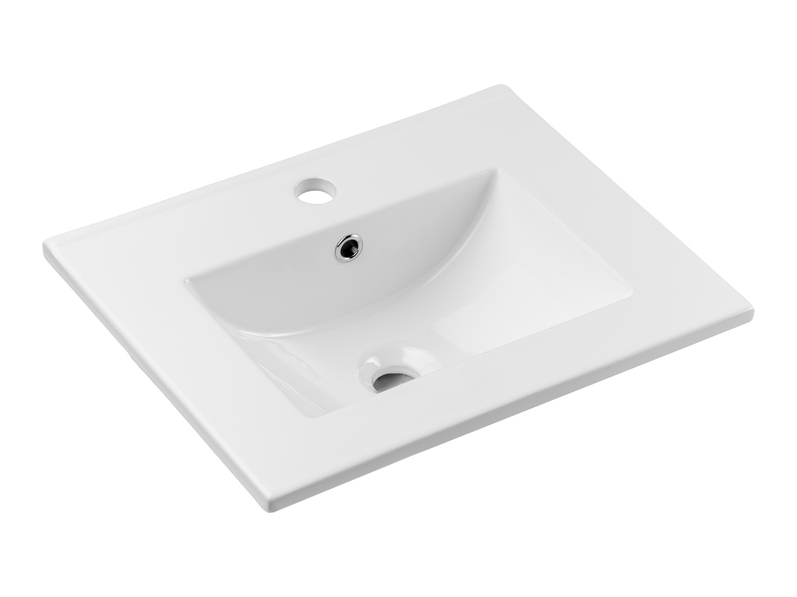 Comad Dance White Waschbecken 51x40 cm rechteckig Einbauwaschbecken weiß UM2050RBDANCE50DP