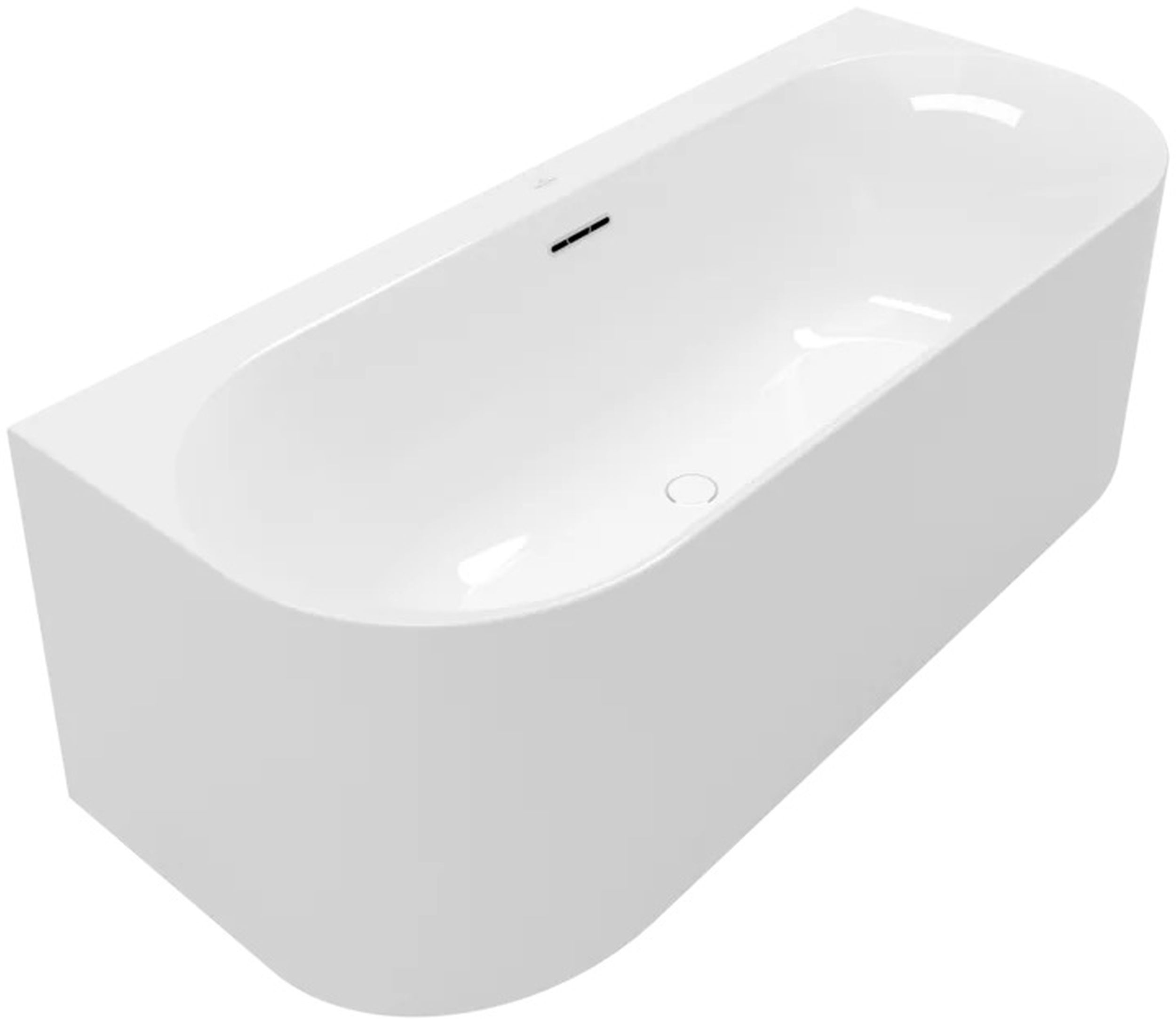 Villeroy & Boch Loop & Friends Wandmontierte Badewanne 170x75 cm oval UBA170LOF9CS00V-RW