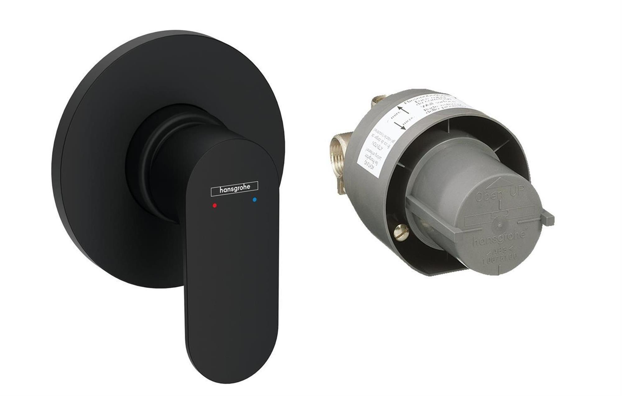 Hansgrohe Rebris S Duschbatterie Unterputz schwarz 72648670