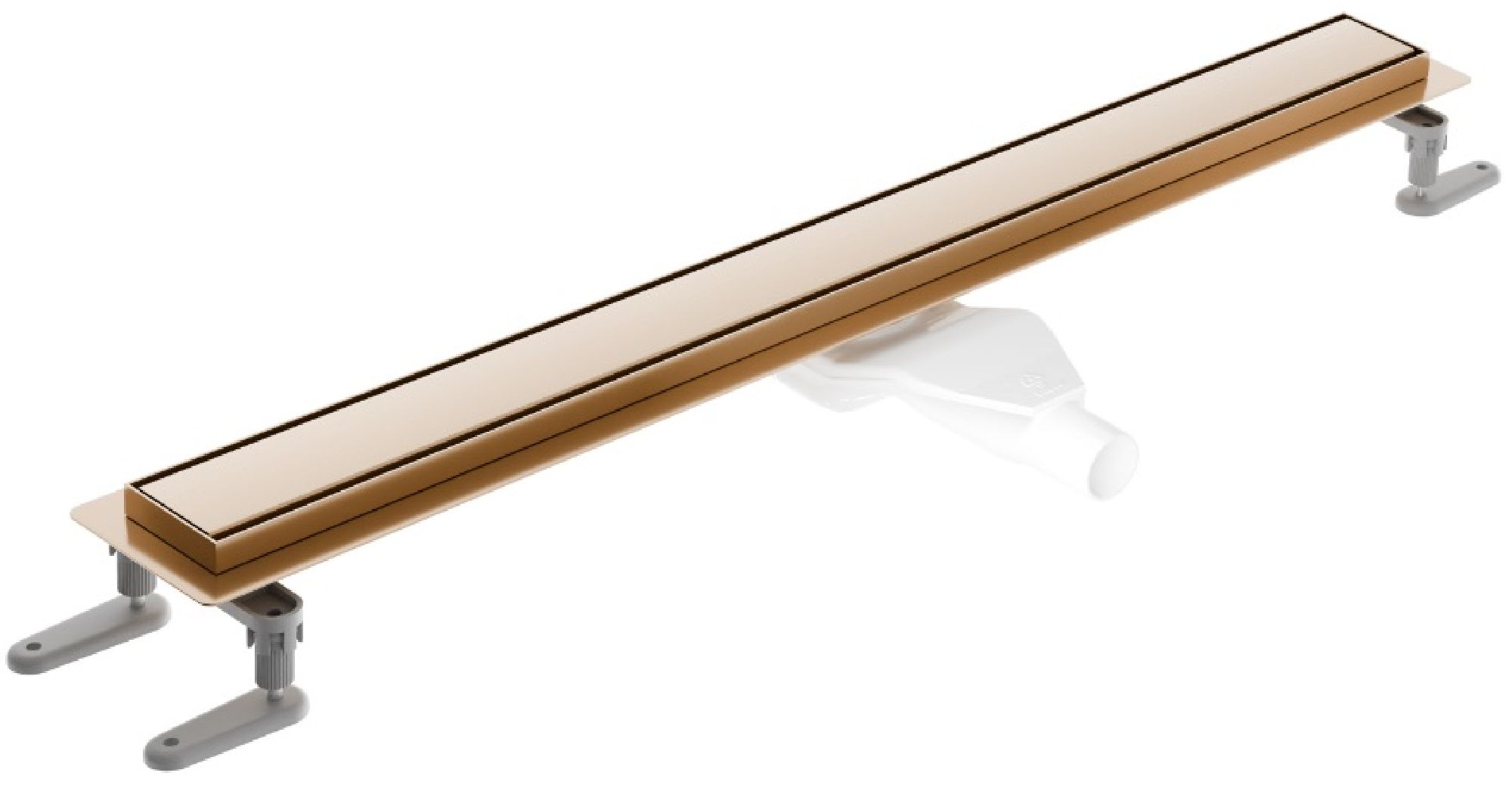 Excellent Stilio Linearablauf mit Rost 70 cm kupferrot INEX.1515.700.R.CB