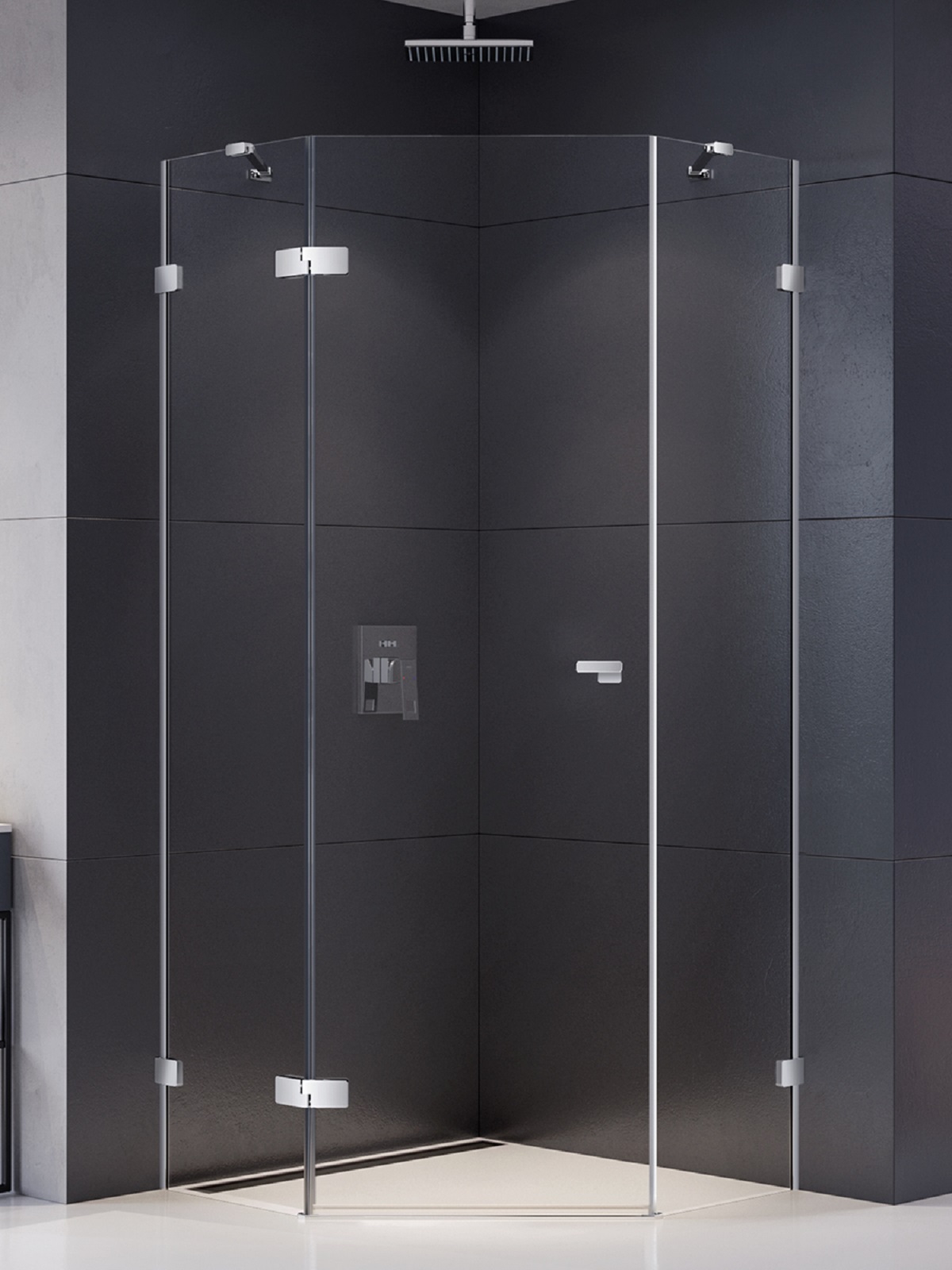 New Trendy Eventa Dusche 90x90 cm chrom Glanz/durchsichtiges Glas EXK-4613