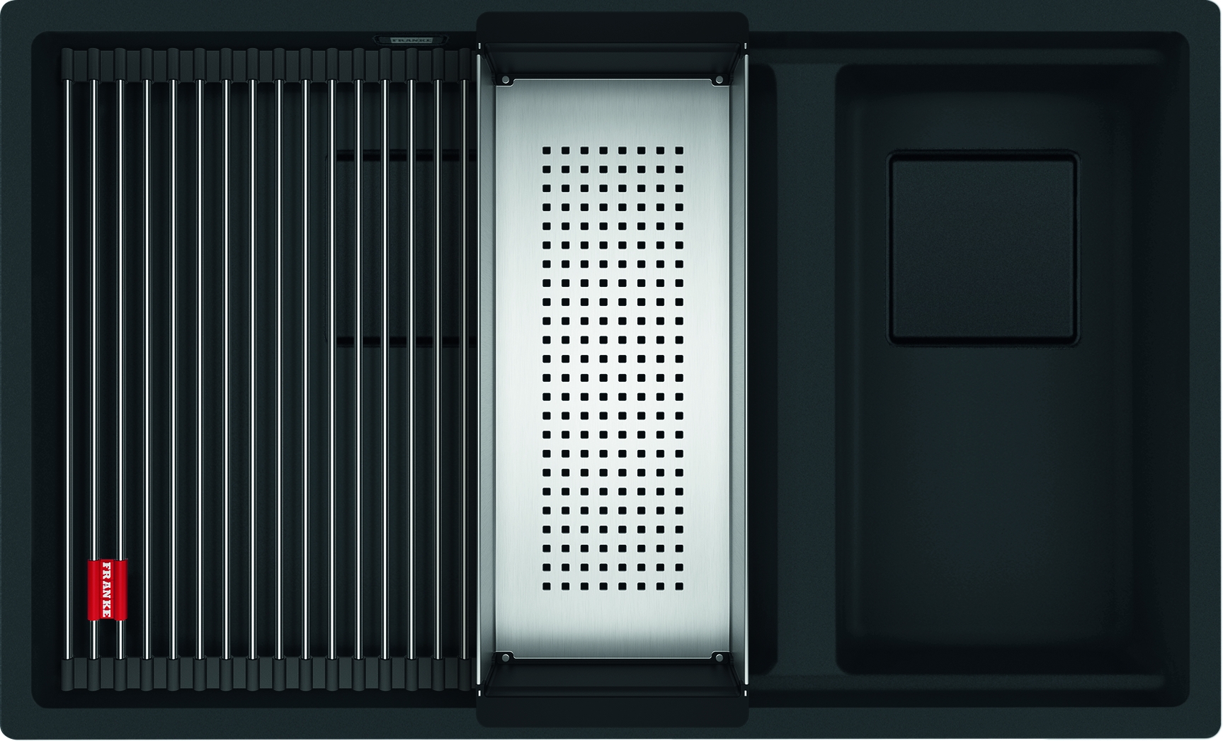 Franke Kanon Granitspüle 76x46 cm schwarz 125.0721.162