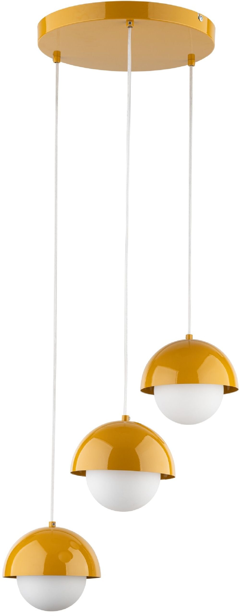 TK Lighting Bono Pendelleuchte 3x8 W gelb 10266