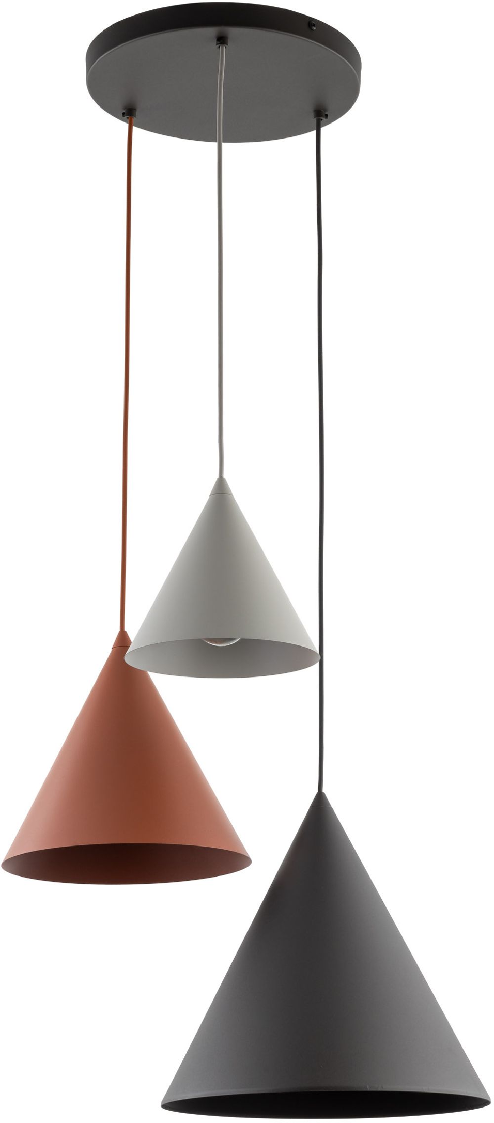 TK Lighting Cono Pendelleuchte 3x15 W schwarz 6633