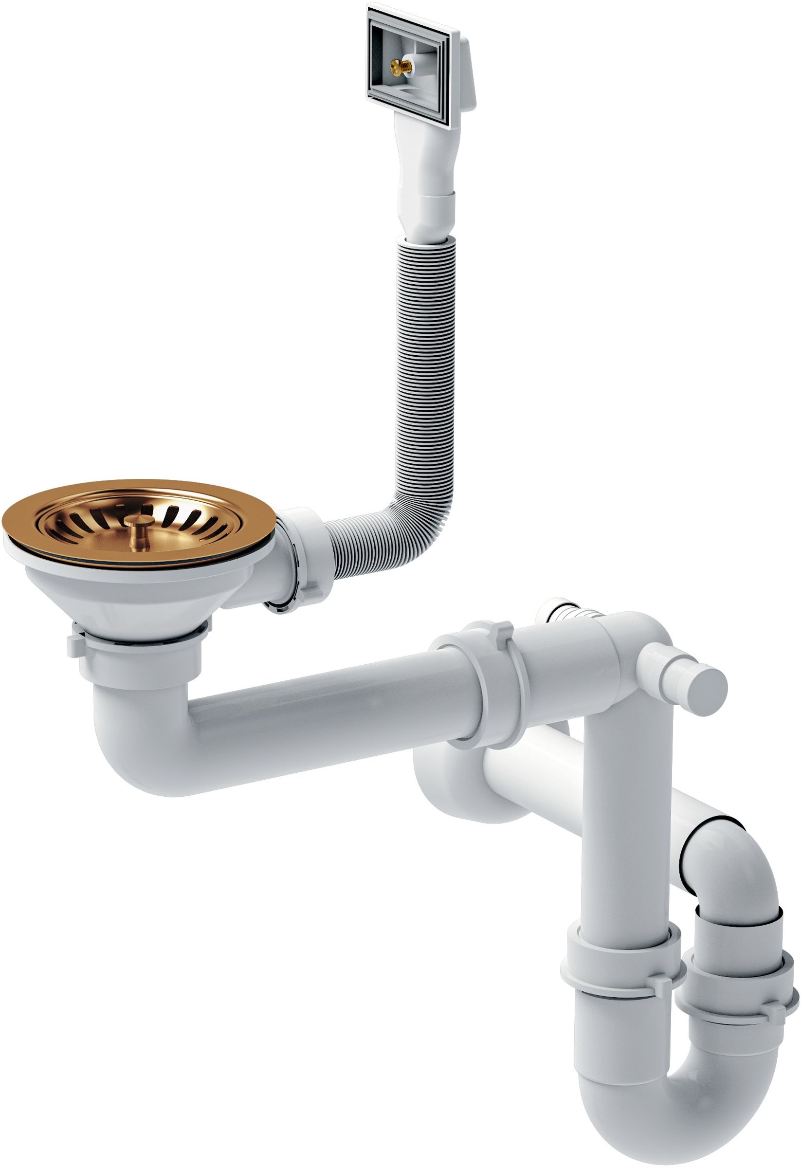 Quadron Save Space Siphon für Waschbecken M1SSS6