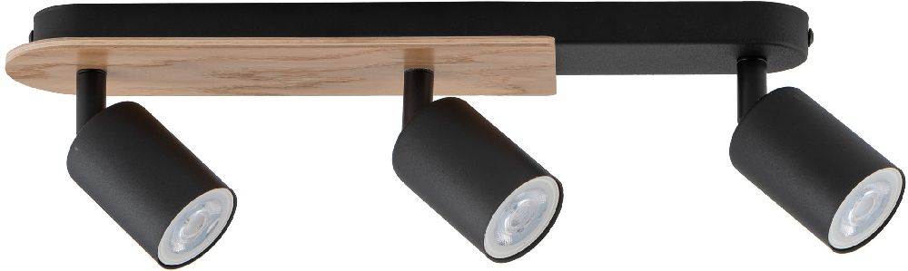 TK Lighting Cover Deckenlampe 3x10 W schwarz 4675