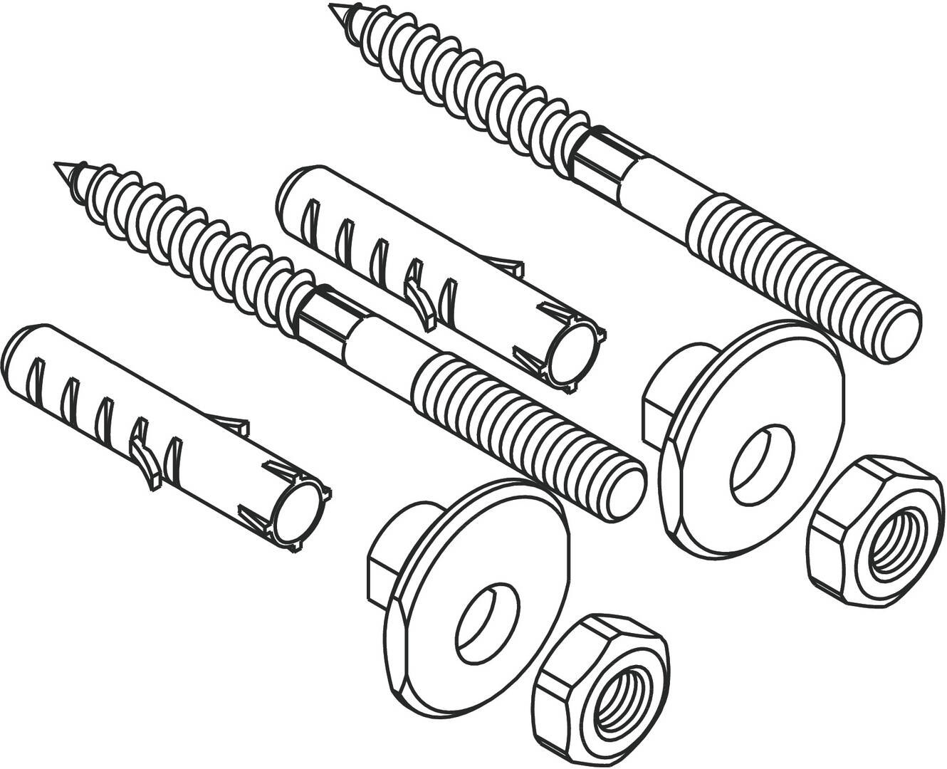 Hansgrohe Befestigungselemente 95678006