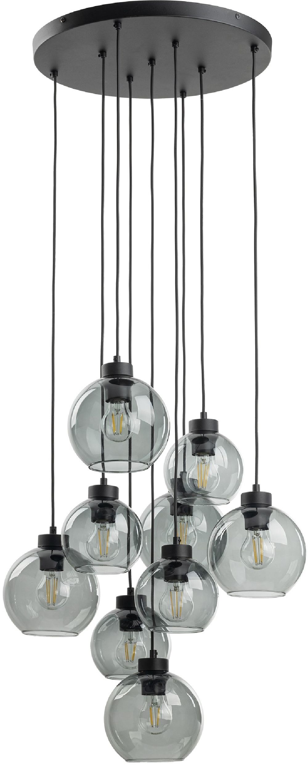 TK Lighting Cubus Pendelleuchte x15 W schwarz 10208